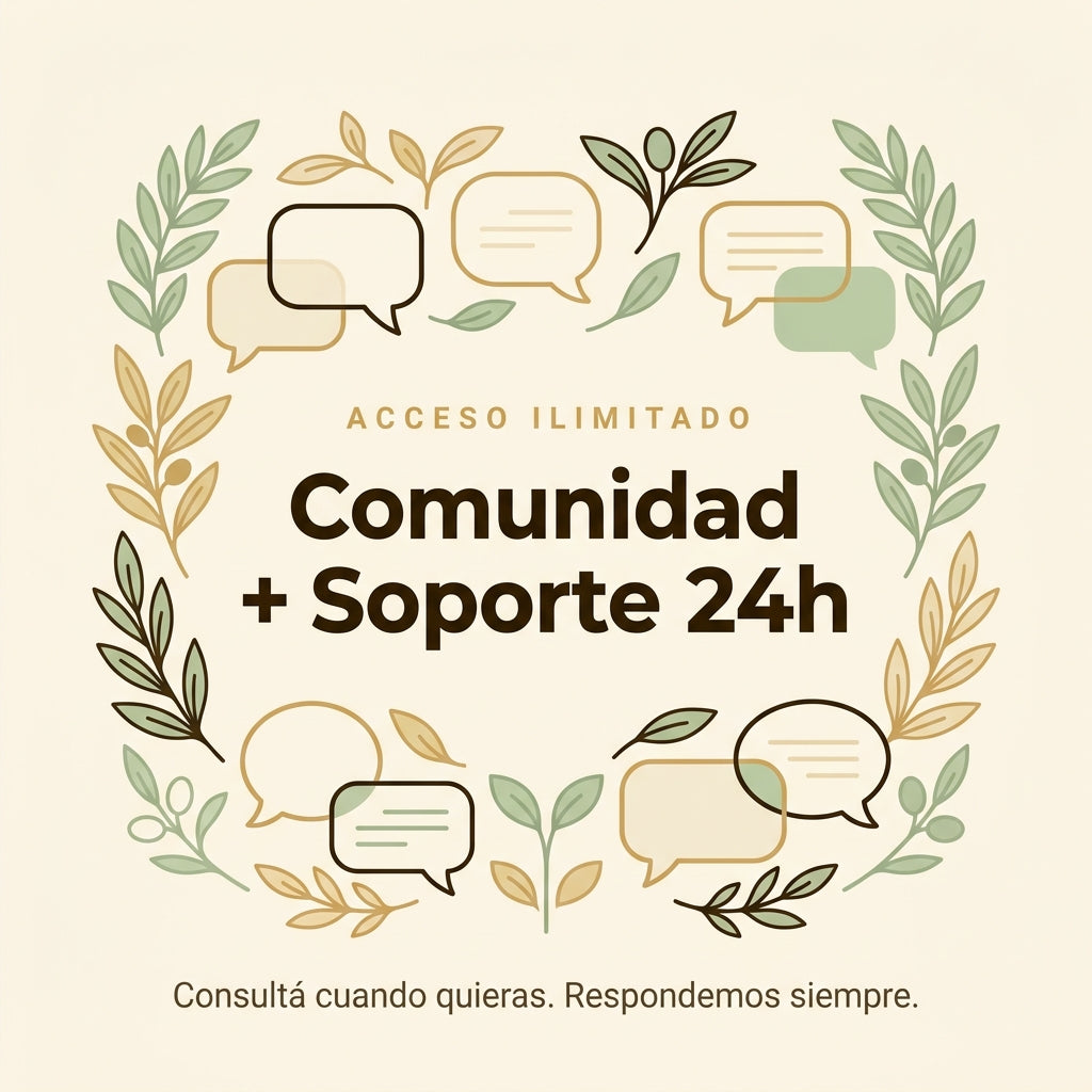 Comunidad Activa + Soporte 24h