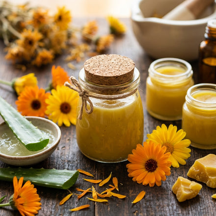 Bálsamo de caléndula y aloe vera